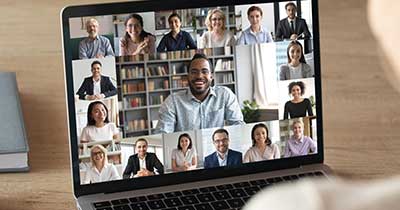 People on a zoom screen